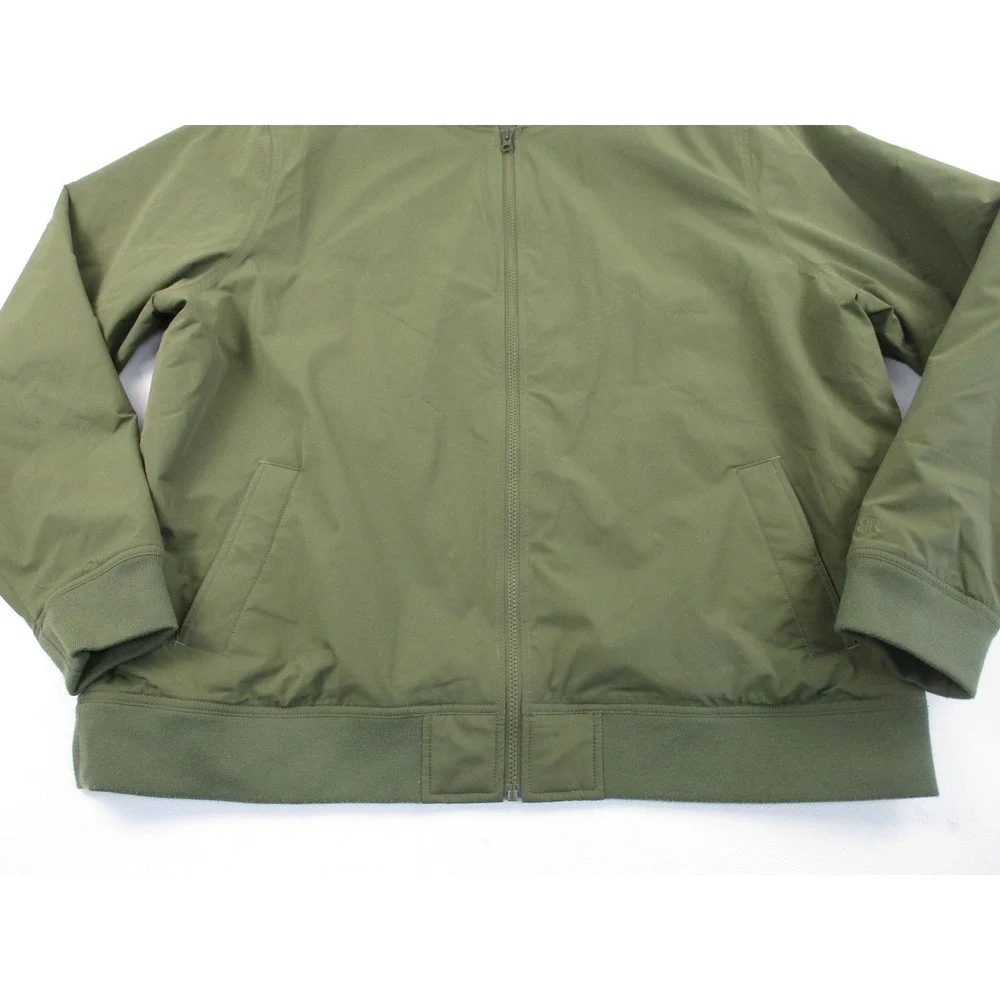 Banana Republic Bomber Jacket Mens 2XL Olive Green Full Zip Lightweight Utility
